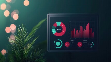 Digital dashboard displaying various loan products, financial choices, user-friendly interface