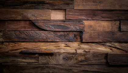 Wall Mural - Design of dark wood background 