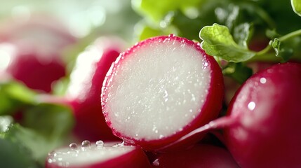 Canvas Print - Close-up of Fresh Radishes