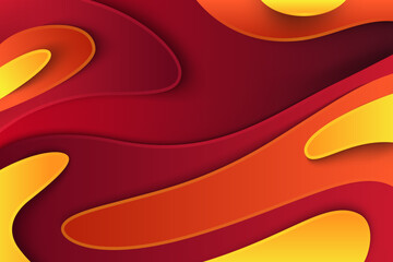 Poster - Fluid abstract background with colorful gradient. 2D illustration of modern movement. Vibrant colorful wavy texture wall. Creative and beautiful wallpaper design.