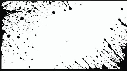 Wall Mural - Ink splash Background. Ink splash isolated on white background. black drops. Grunge background. Splatter Ink Texture . Distress Texture .