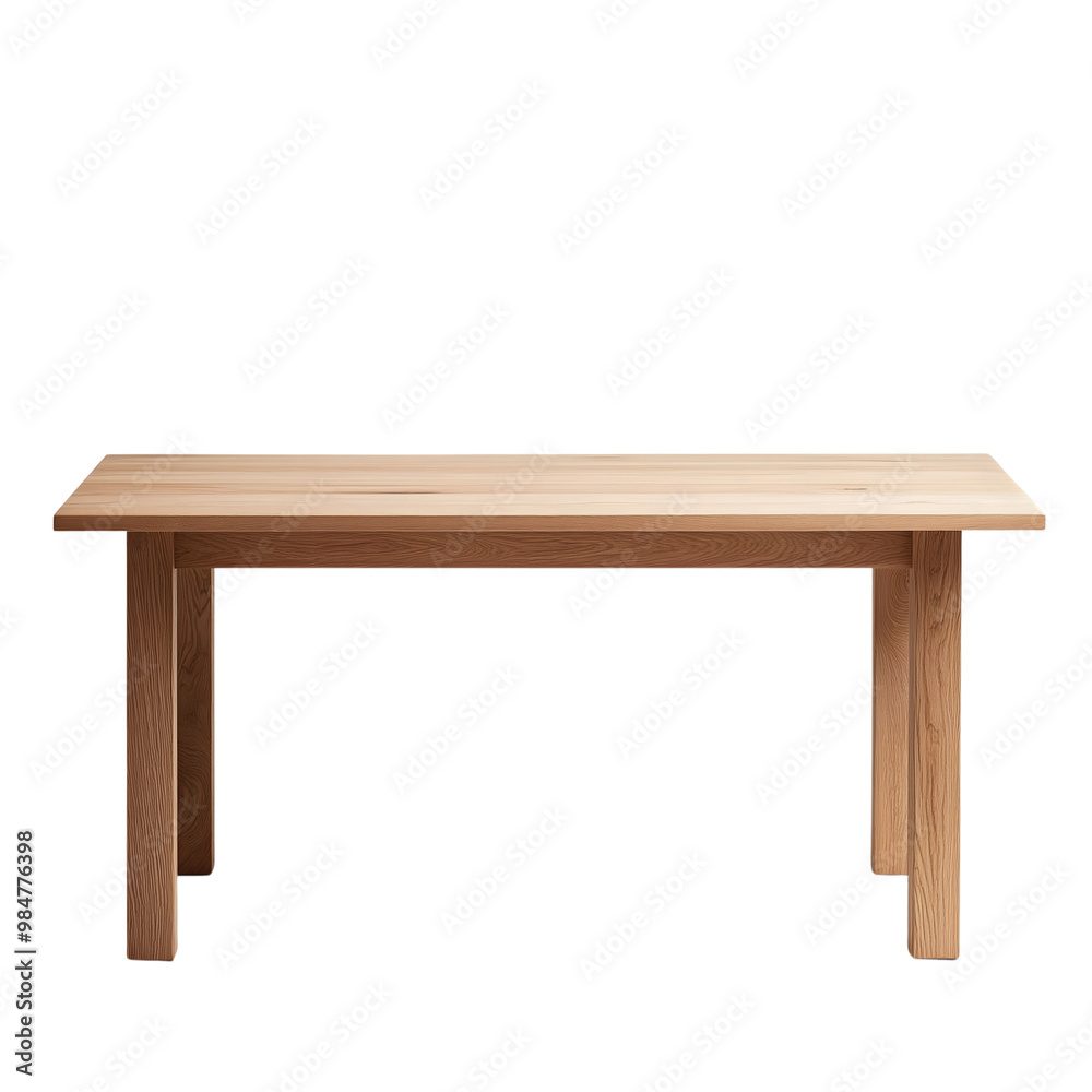 wood table isolated on transparent background Generative Ai. Stock ...