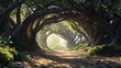 © Nathan - Enchanting forest pathway framed by twisted trees, creating a magical atmosphere.