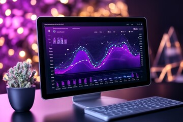Wall Mural - tracking bounce rate for better performance, illustrated with clean lines showing user exits and eng