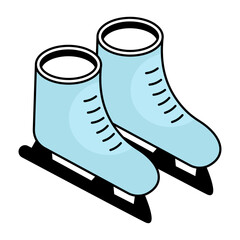 Sticker - Vector design of ice skate 