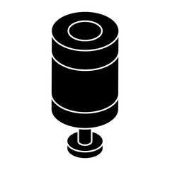 Sticker - Modern design icon of gym pole