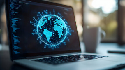 laptop with code
