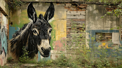 portrait of a donkey