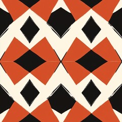 Poster - Geometric patterned design with bold colors.