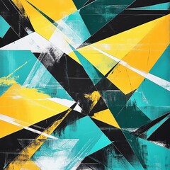 Poster - Abstract geometric art with vibrant colors