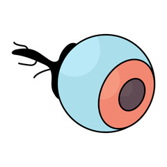 A creative design icon of eyeball