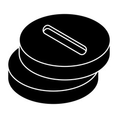 Wall Mural - An editable design icon of capsules 
