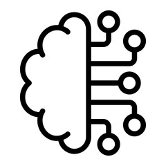 brain line icon