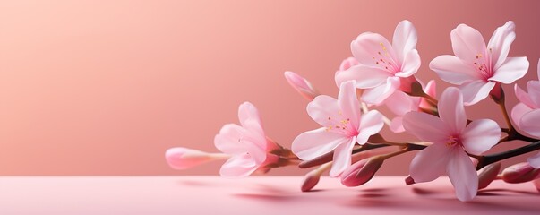 Canvas Print - Delicate Pink Cherry Blossoms