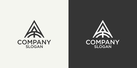 Poster - letter a simple abstract monogram logo design vector