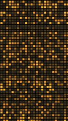 Wall Mural - Abstract background glowing with orange squares pattern. Vertical Wallpaper