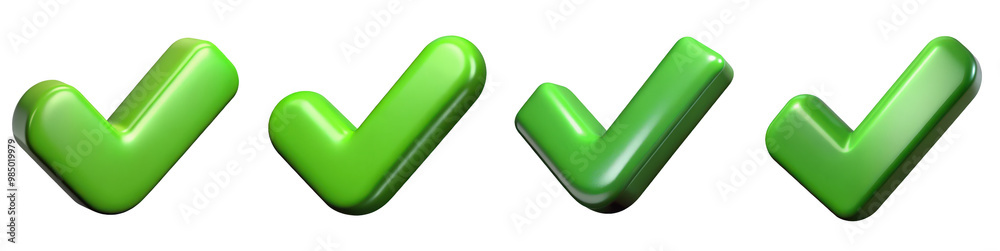 Check Collection Png PNG check mark 3d collection, in cartoon style minimal on transparent ...