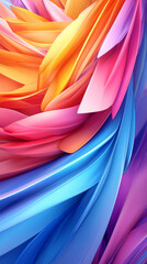 Wall Mural - Abstract colorful design with vibrant hues.