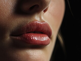 Poster - close up lips