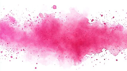 pink or purple watercolor splash blob on a white background.