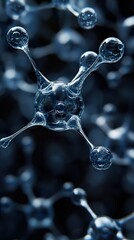 Wall Mural - abstract 3d rendering of a molecule