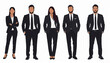 © ArtyKris99 - vector people in black suits in various standing poses on a white background