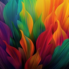 Poster - Abstract colorful background with geometric shapes and textures. Vibrant hues and shiny elements create a dynamic design. Suitable for art, decoration, wallpaper, and graphic design.