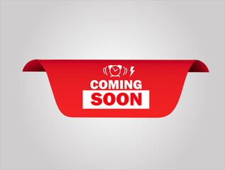 red flat sale web banner for coming soon banner and poster