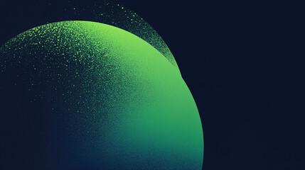 glowing green light patten black background grainy gradient noise texture poster banner backdrop abs