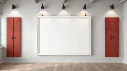 Empty room platform minimalist background for product presentation and object display. 3d rendering