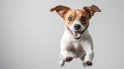 Playful Dog Jumping