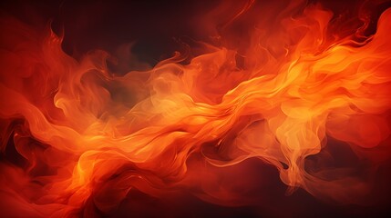 Wall Mural - abstract orange fire background texture red border with fiery yellow flames and smoke pattern halloween fall or autumn colors of orange red and yellow