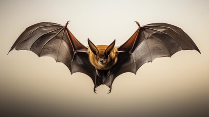 Flying bat isolated on transparent background