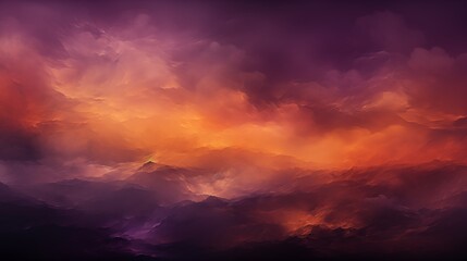 Wall Mural - vintage elegant background showcasing dark orange, brown, and purple abstract texture with a cherry 