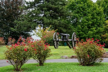 Artillery Position in Evergreen Cemetery, Gettysburg Pennsylvania USA