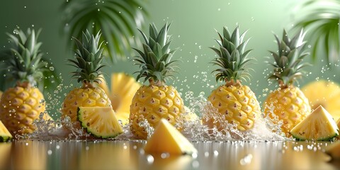 Pineapple refreshing splash.