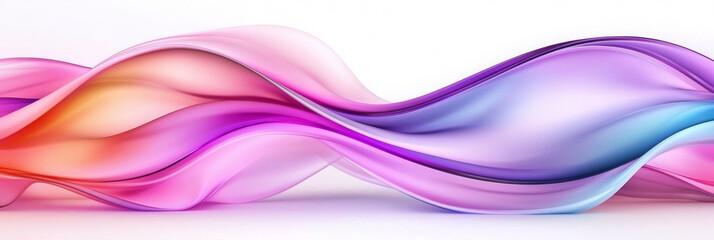 Wall Mural - Abstract wave of pink and blue colors