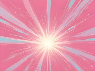 Wall Mural - abstract pastel pink illustration background. Explosion star