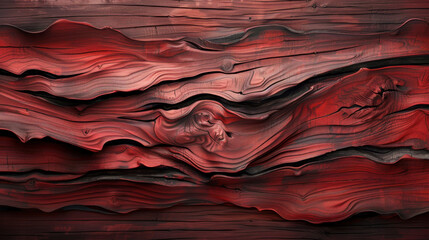 Wall Mural - Red Wood Grain Texture