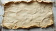 © Vertigo Images - A crumpled, aged sheet of paper with a rustic texture.