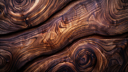 Wall Mural - Dark Brown Wood Grain Texture