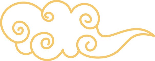 Wall Mural - Chinese Cloud Outline