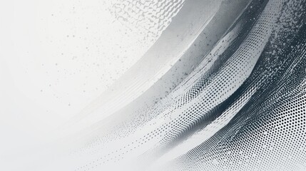 Poster - Abstract modern background featuring white and gray tones with a halftone design pattern
