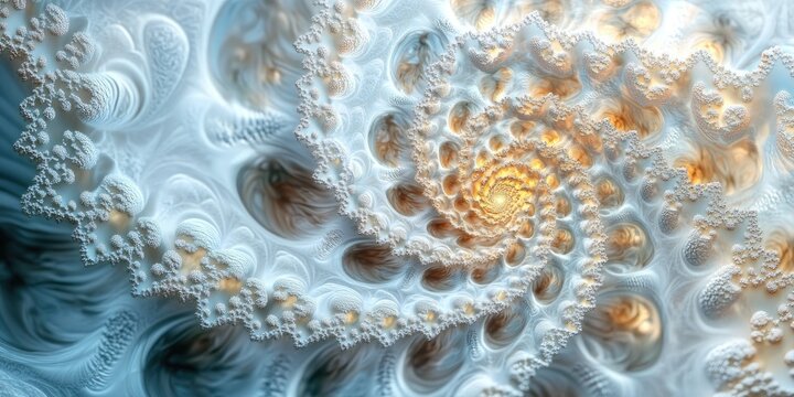 Abstract fractal background featuring a spiral flower design This visually stunning image serves as a captivating wallpaper and showcases intricate digital artwork for creative graphic purposes
