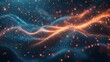 © wiwat apisithpinyo - Abstract Blue & Orange Glowing