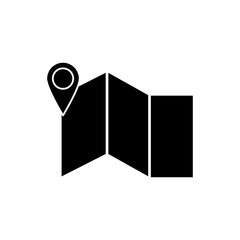 Poster - Map pin vector simple trendy style illustration for web and app..eps