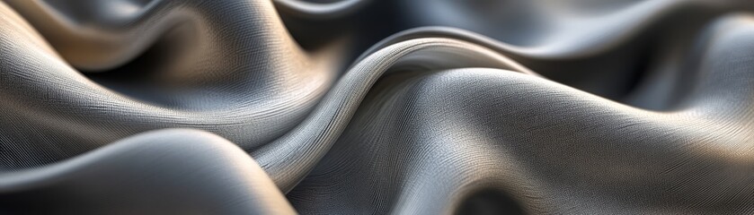 Abstract Silver Fabric Texture Background
