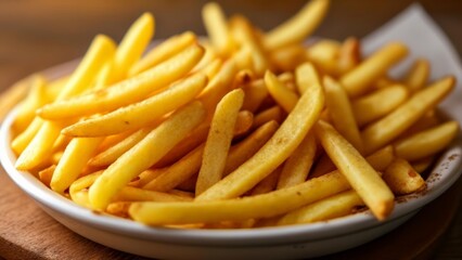  A golden pile of crispy fries ready to be savored