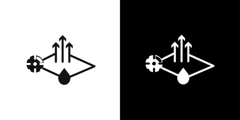 Poster - quick dry icon Flat vector set outline