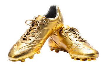 pair of golden boots isolated on a white background png